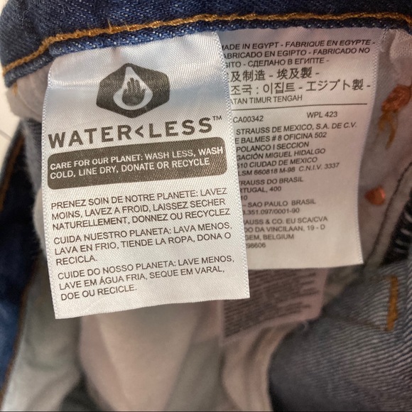 Levi’s Mens 36 34 button fly straight blue - Picture 9 of 10